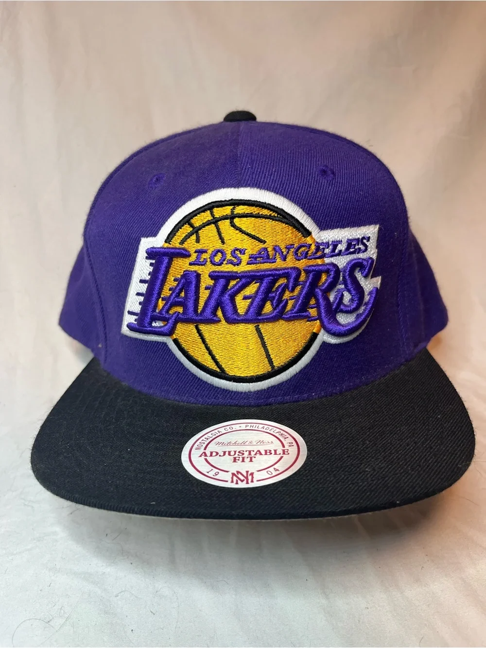 Los Angeles Lakers Mitchell & Ness Hardwood Classics Snapback Hat NBA Purple
